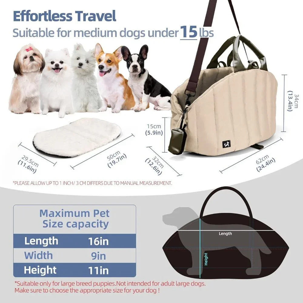 Dog Bag Carrier for Small and Medium Dogs